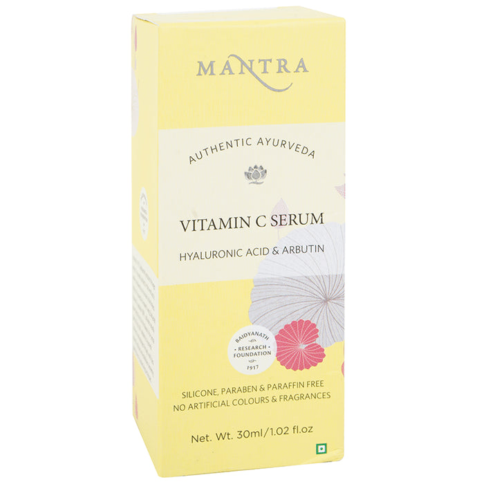 Mantra Vitamin C Serum Hyaluronic Acid & Arbutin - Nibasu