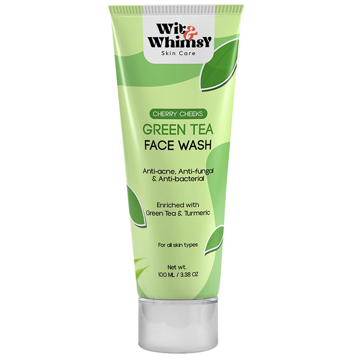 Wit and Whimsy Cherry Cheeks Face Wash Green Tea - Nibasu