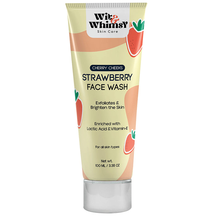 Wit and Whimsy Cherry Cheeks Face Wash Strawberry - Nibasu