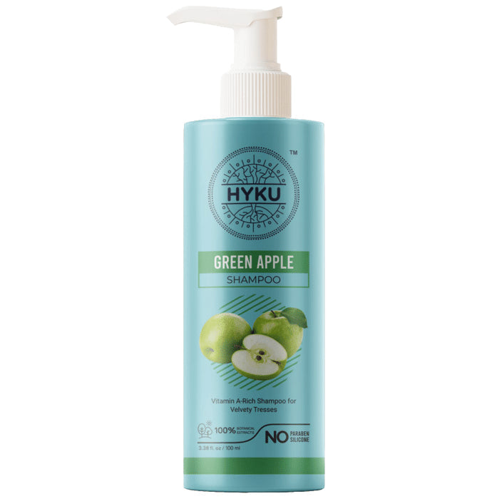 Hyku Green Apple Shampoo (100ml Each) - Nibasu