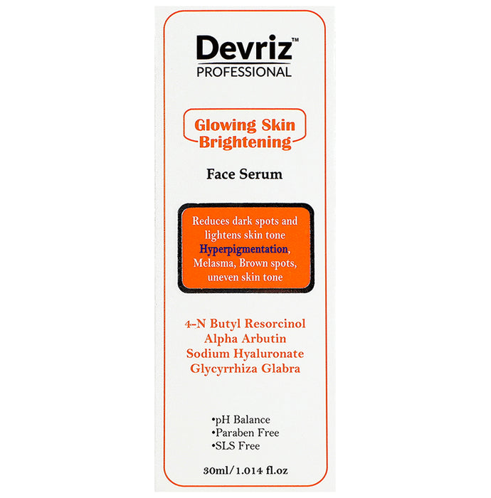 Devriz Professional Glowing Skin Brightening Face Serum - Nibasu