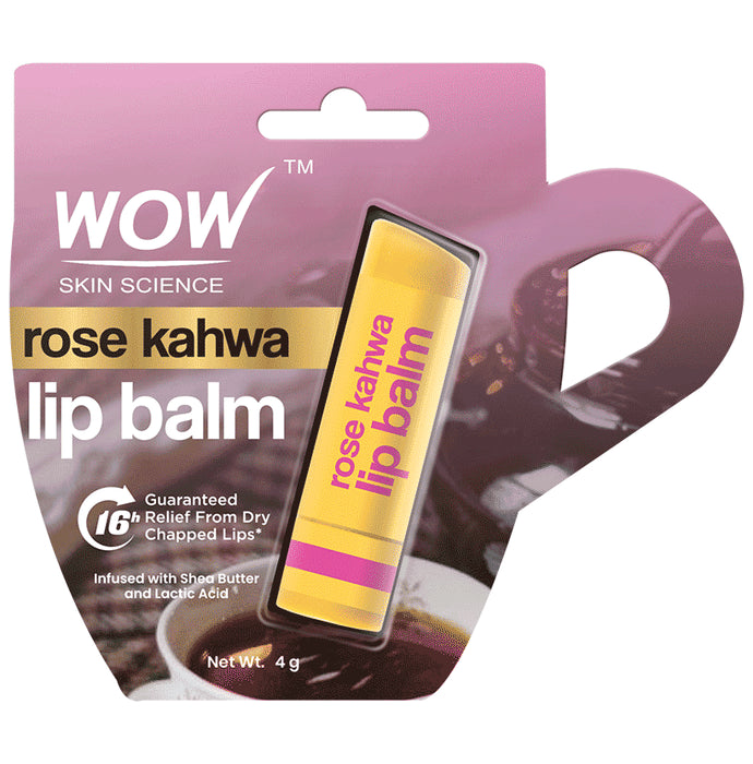 WOW Life Science Rose Kahwa Lip Balm - Nibasu