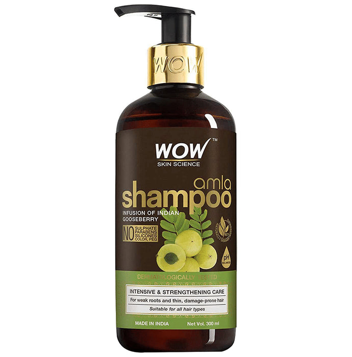 WOW Skin Science Amla Shampoo - Nibasu