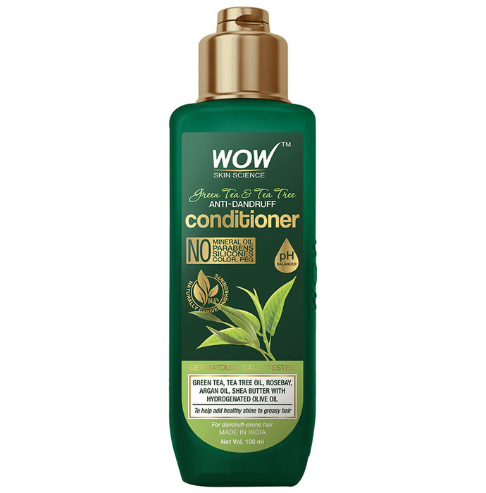 WOW Skin Science Anti-Dandruff Conditioner Green Tea Tree - Nibasu