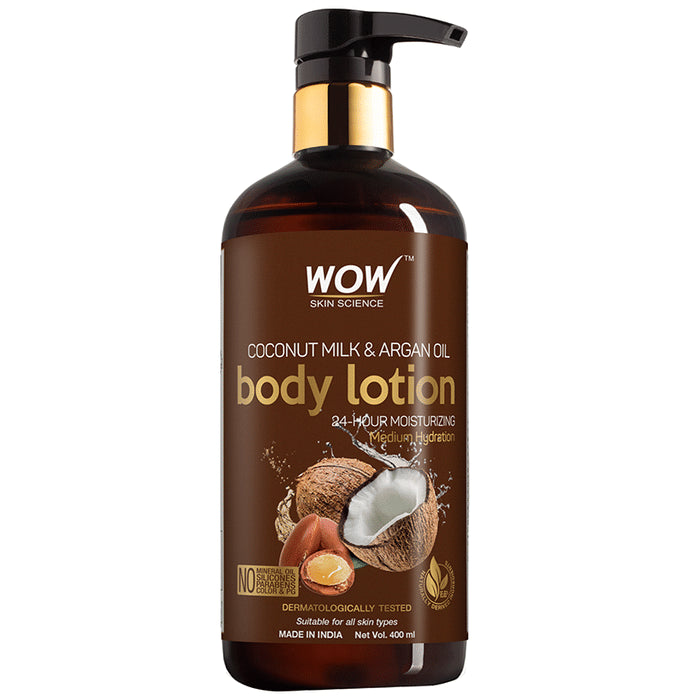WOW Skin Science Coconut Milk & Argan Oil Body Lotion - Nibasu