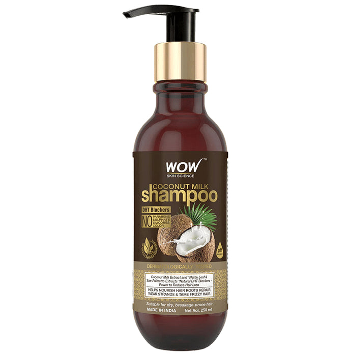 WOW Skin Science Coconut Milk Shampoo - Nibasu