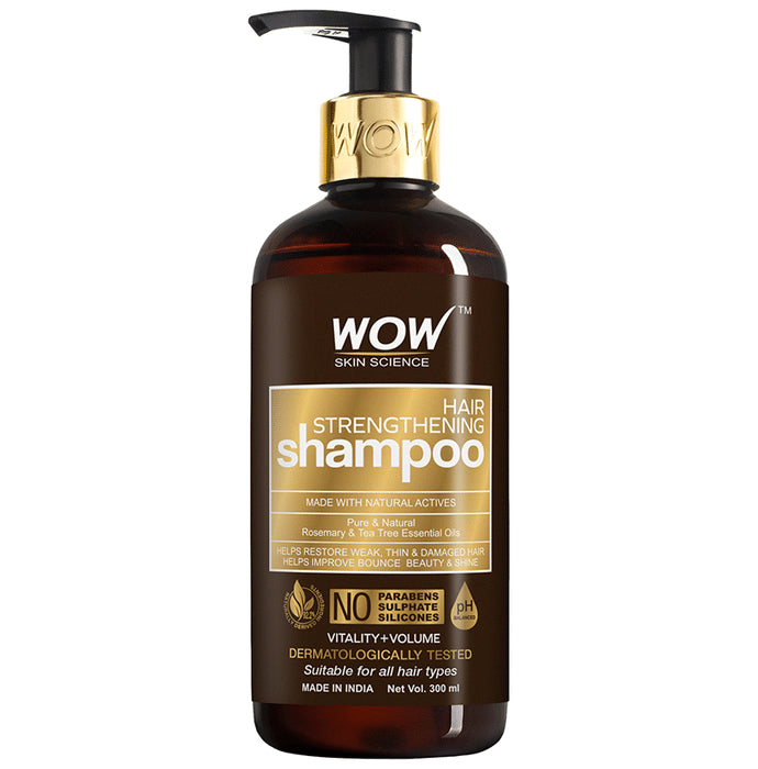 WOW Skin Science Hair Strengthening Shampoo - Nibasu