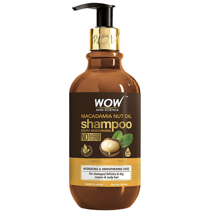 WOW Skin Science Macadamia Nut Oil Shampoo - Nibasu