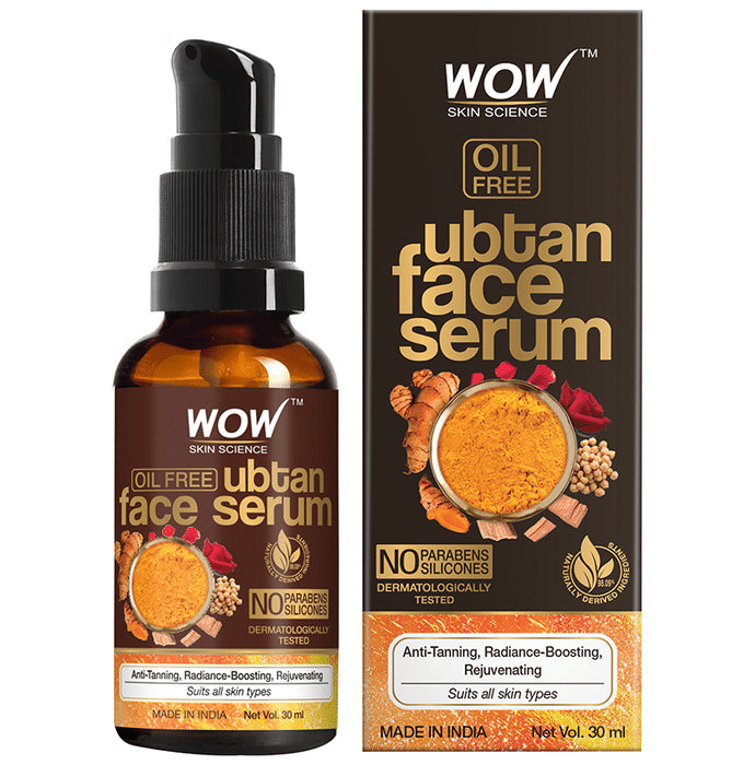 WOW Skin Science Oil Free Ubtan Face Serum - Nibasu