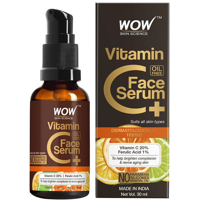 WOW Skin Science Oil Free Vitamin C Face Serum - Nibasu