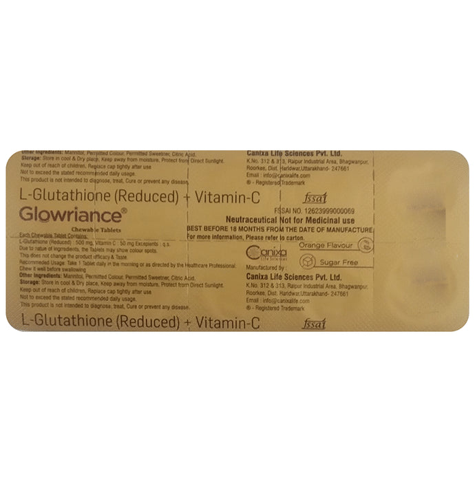 Glowriance Chewable Tablet - Nibasu