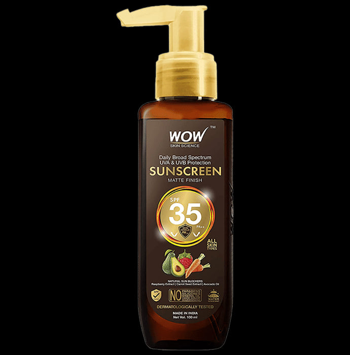 WOW Skin Science Sunscreen Matte Finish SPF 35 PA+++ - Nibasu