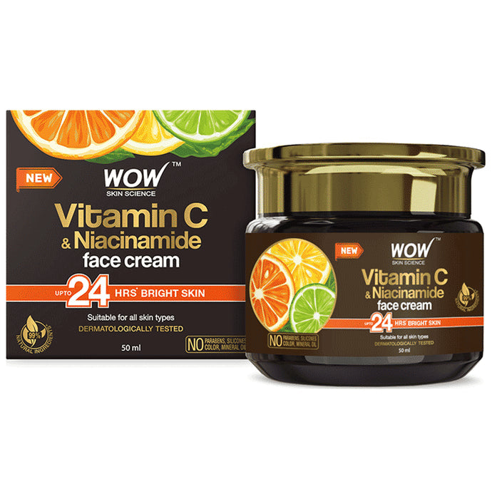 WOW Skin Science Vitamin C & Niacinamide Face Cream - Nibasu