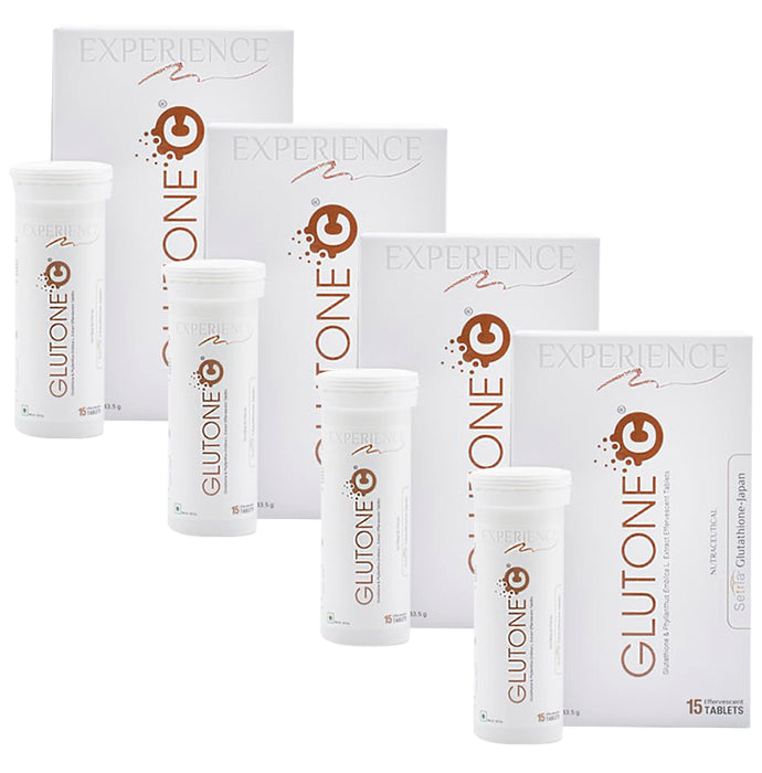 Glutone Glutone C (15 Effervescent Tablet Each) - Nibasu