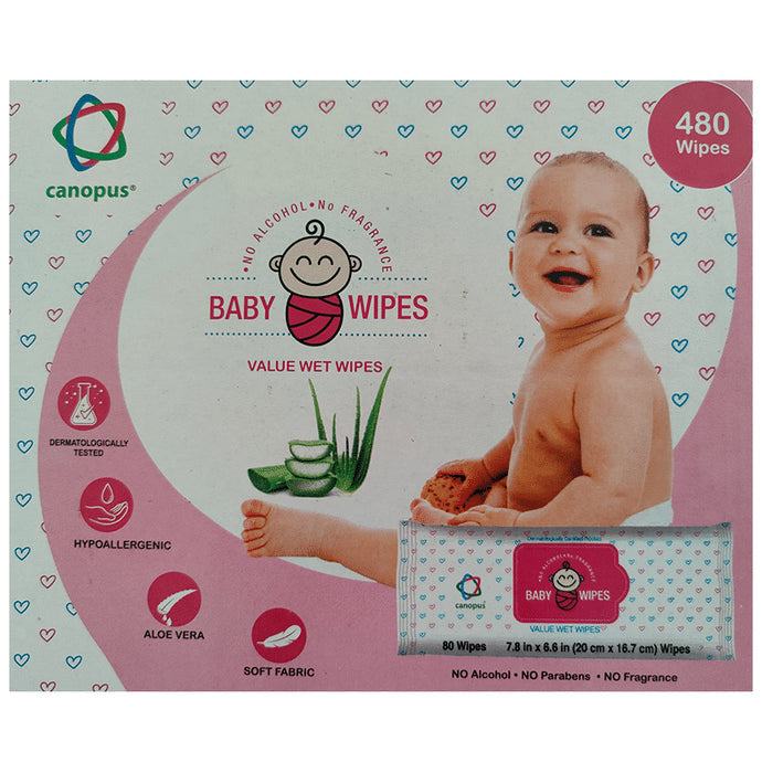 Canopus Baby Wipes (80 Each) - Nibasu