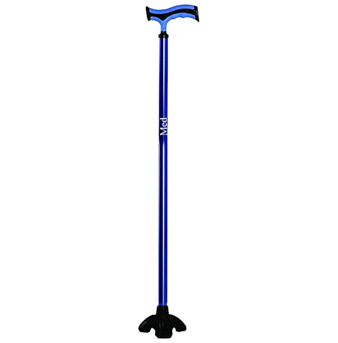 Med T Shape Aluminium Walking Stick with Big Shoe - Nibasu