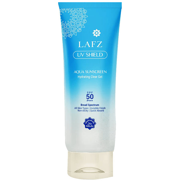 Lafz UV Shield Aqua Sunscreen Hydrating Clear Gel SPF 50 - Nibasu