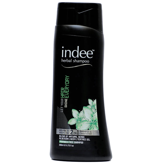 Indee Aloevera, Neem & Teatree Oil Herbal Shampoo - Nibasu
