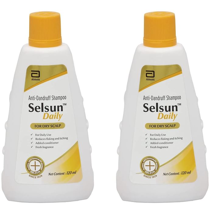Selsun Combo Pack of Anti-Dandruff Shampoo & Suspension (120ml Each) - Nibasu