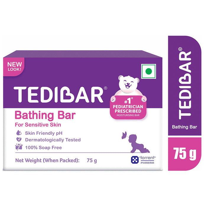 Tedibar Baby Bathing Bar for Sensitive Skin | Soap Free - Nibasu