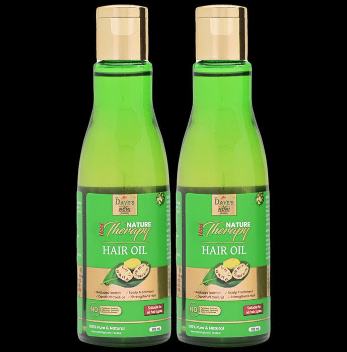 The Dave's Noni Pure & Natural Nature Therapy Hair Oil (110ml Each) - Nibasu