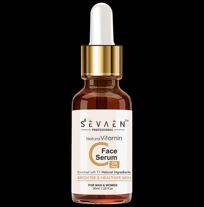 Sevaen Professional Natural Vitamin C Face Serum Oil Free - Nibasu
