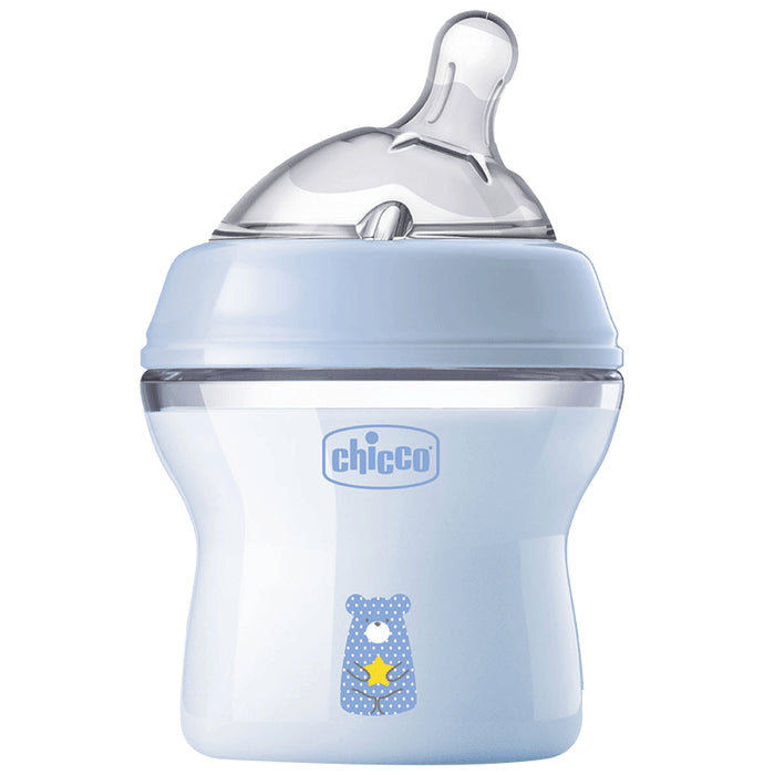 Chicco Natural Feeling 0M+ Feeding Bottle Blue - Nibasu