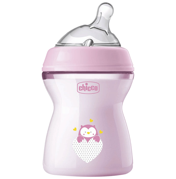 Chicco Natural Feeling 2M+ Feeding Bottle Pink - Nibasu