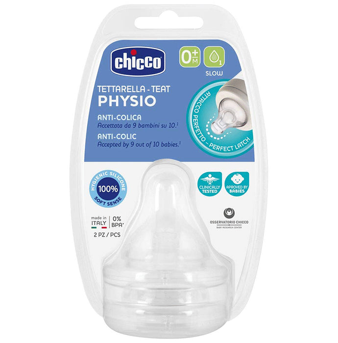 Chicco Tetarella Teat Physio Nipple 0+ Month - Nibasu