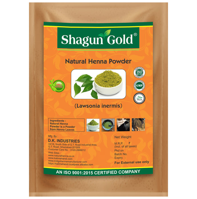 Shagun Gold Natural Henna Powder - Nibasu