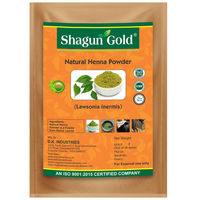 Shagun Gold Natural Henna Powder - Nibasu