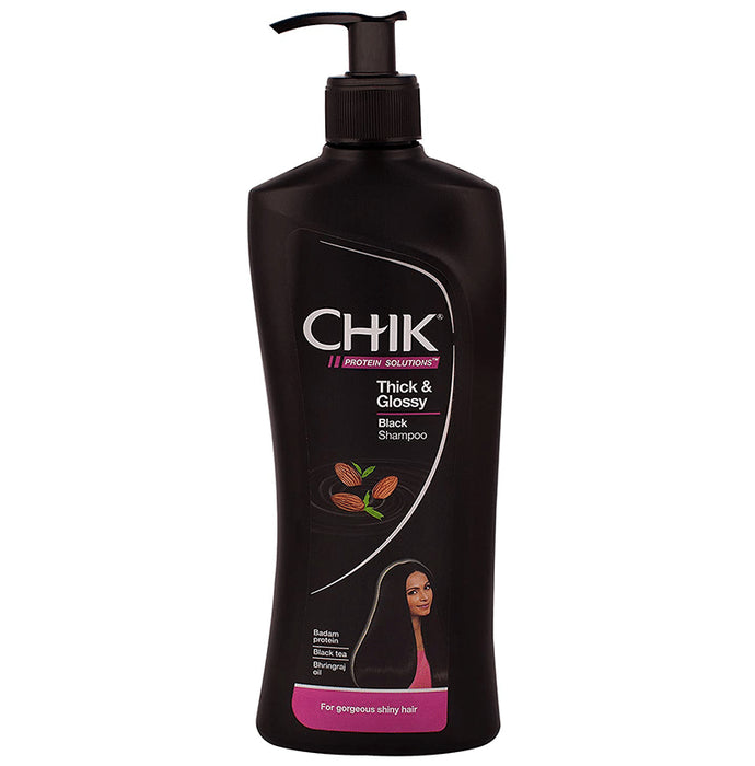 Chik Protein Solutions Thick & Glossy Black Shampoo - Nibasu