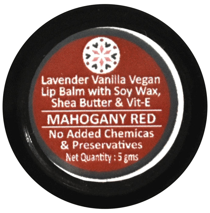 Chilife Lavender Vanilla Vegan Lip Balm Mahogany Red - Nibasu