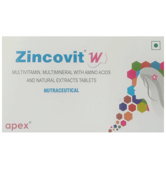Zincovit W | Multivitamin, Multimineral with Amino Acids and Natural Extracts | Promotes Overall Health - Nibasu