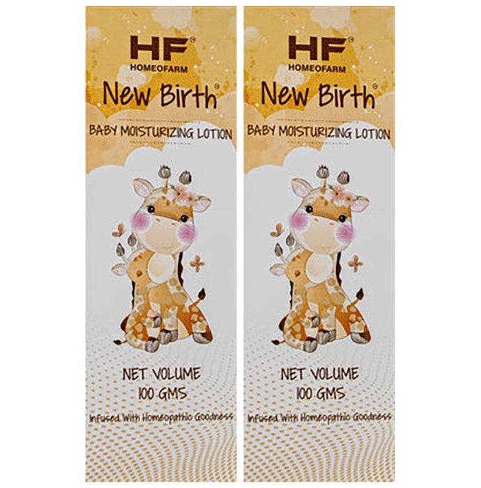 H F Homeofarm New Birth Baby Moisturizing Lotion (100gm Each) - Nibasu