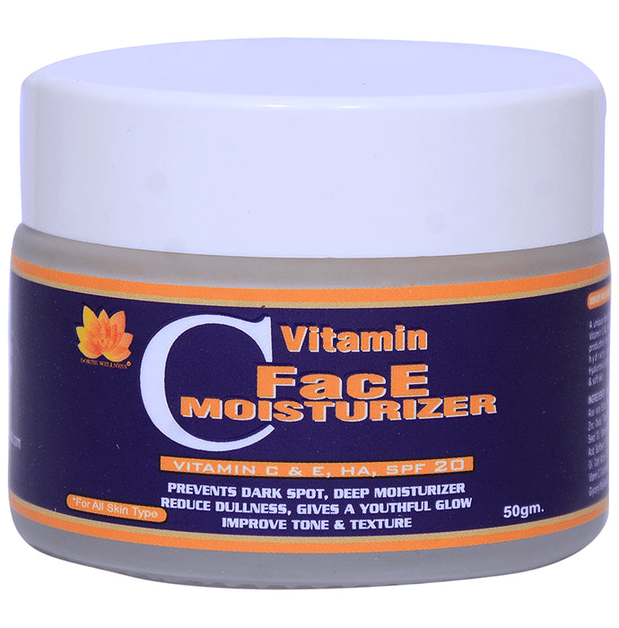 Dorjee Wellness Face Moisturizer with Vitamin C & E, HA SPF 20 - Nibasu