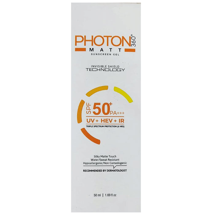 Photon 360 Matt Sunscreen Gel SPF 50+ PA+++ - Nibasu