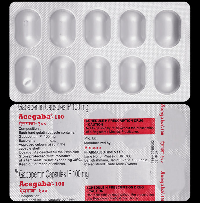 Acegaba 100 Capsule - Nibasu