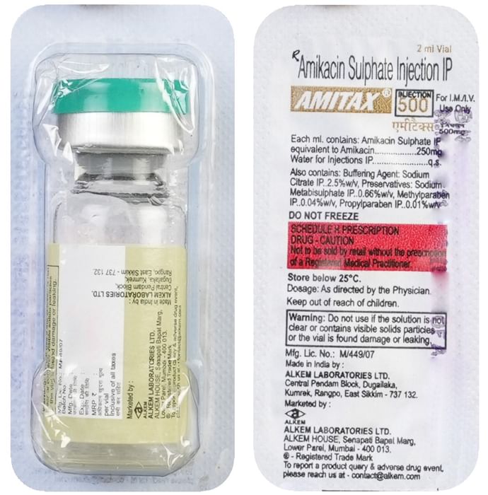 Amitax 500mg Injection - Nibasu