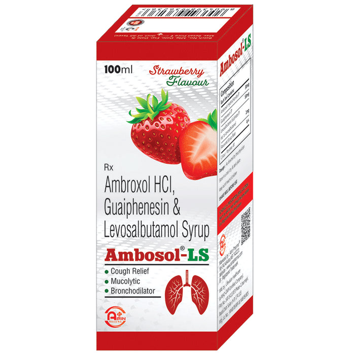Ambosol-LS Syrup Strawberry - Nibasu