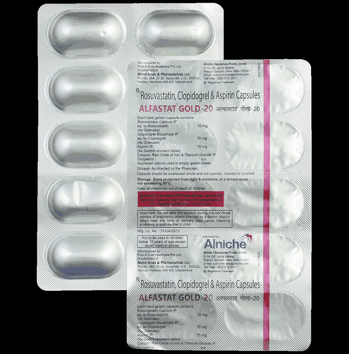 Alfastat Gold 20 Capsule - Nibasu