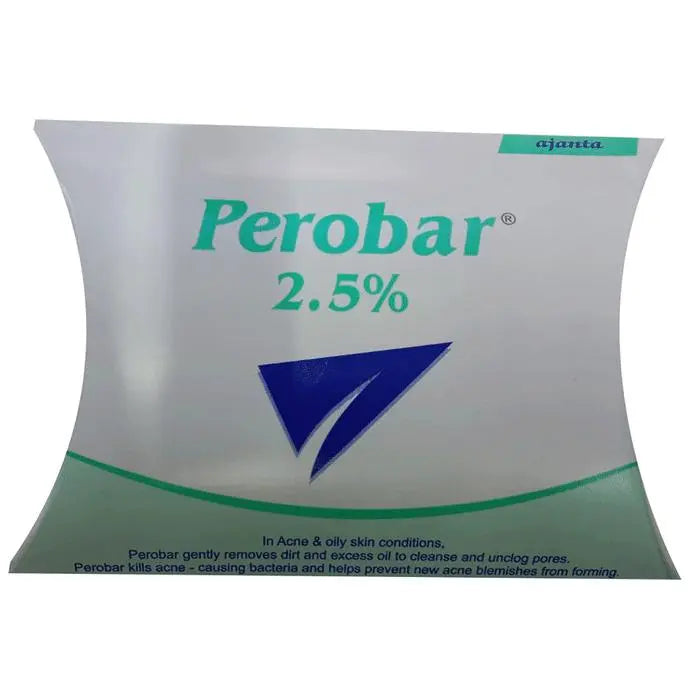 Perobar 2.5% Benzoyl Peroxide Cleansing Bar | For Acne & Skin Infections - Nibasu 