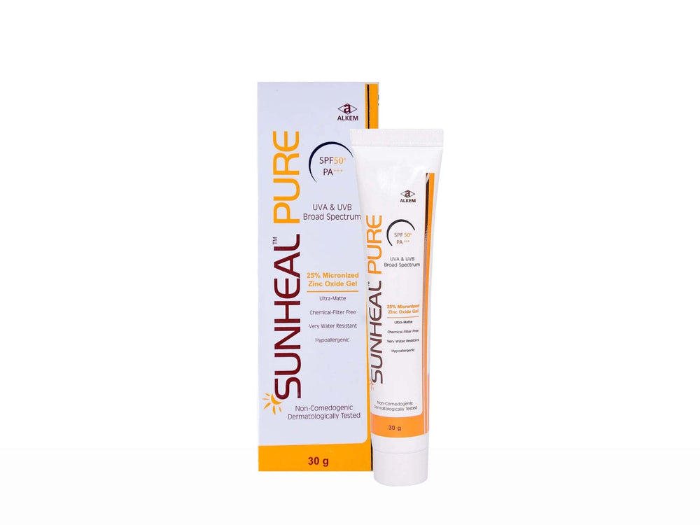 Sunheal Pure UVA & UVB Broad Spectrum SPF 50+ Sunscreen Gel PA+++ - Nibasu 