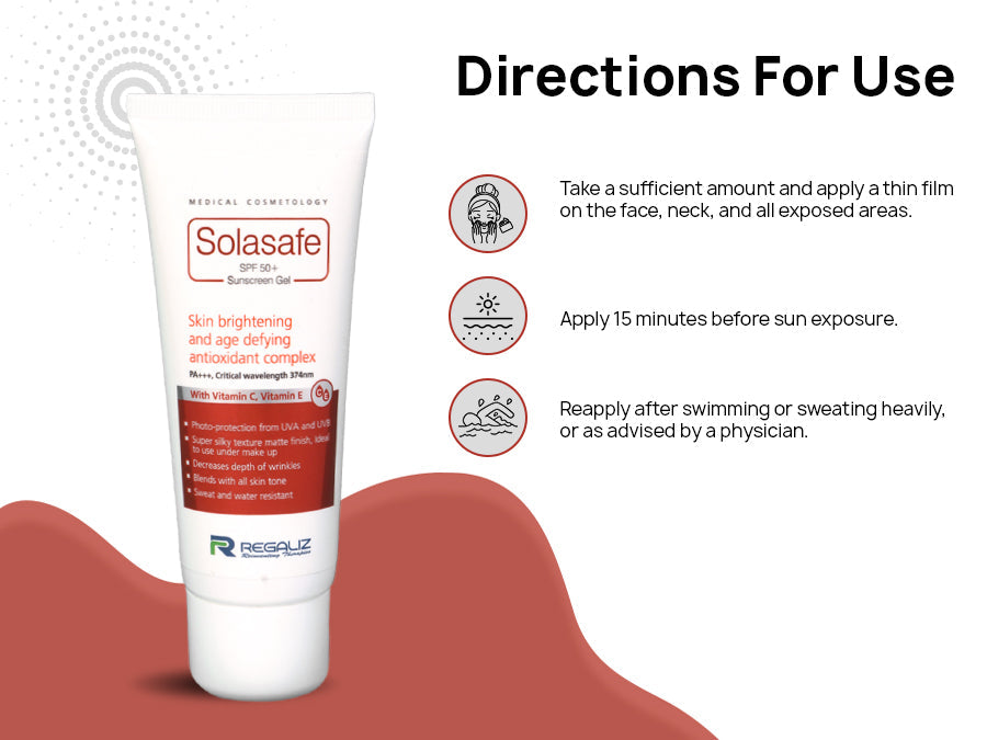 Solasafe Spf 50+ Sunscreen Gel - Nibasu