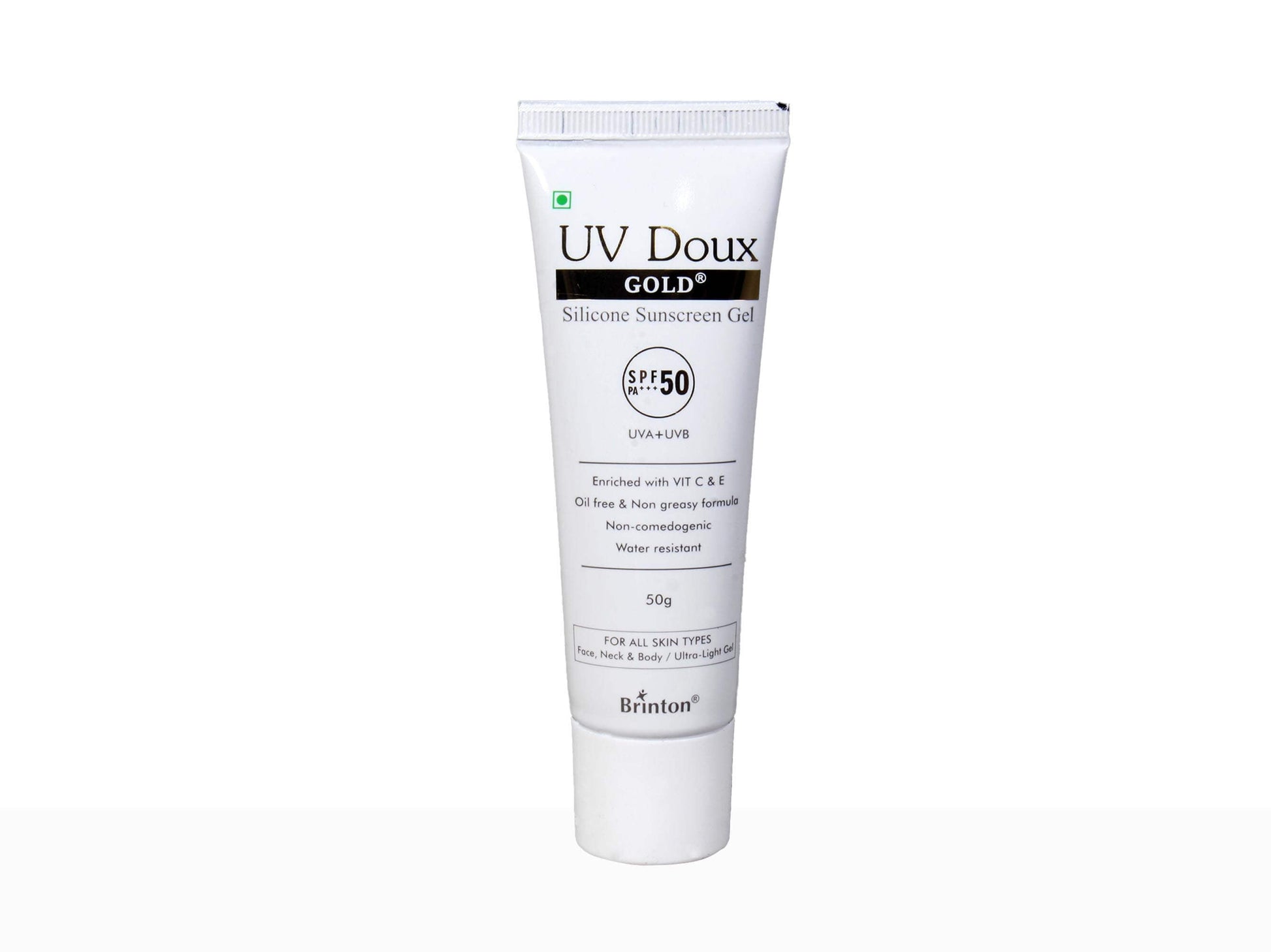 UV-Doux Gold silicone Sunscreen Gel SPF 50++- Nibasu