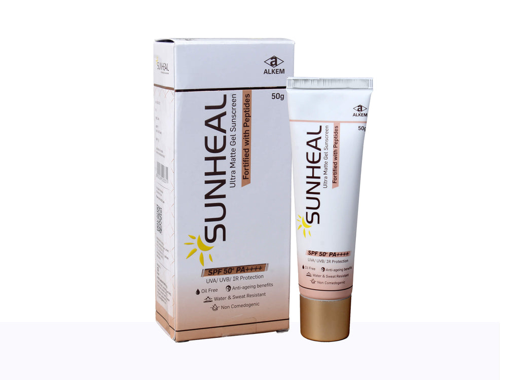 Sunheal Ultra Matte Gel Sunscreen SPF 50+ PA+++ - Nibasu 