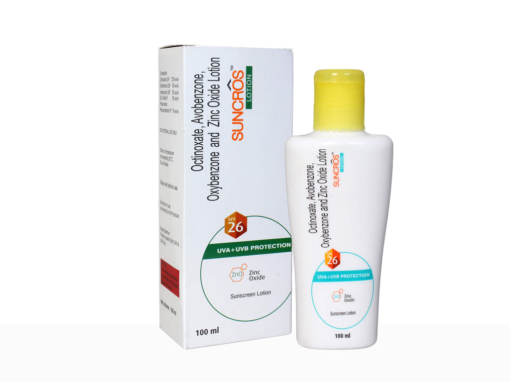 Suncros Sunscreen Lotion SPF 26 - Nibasu