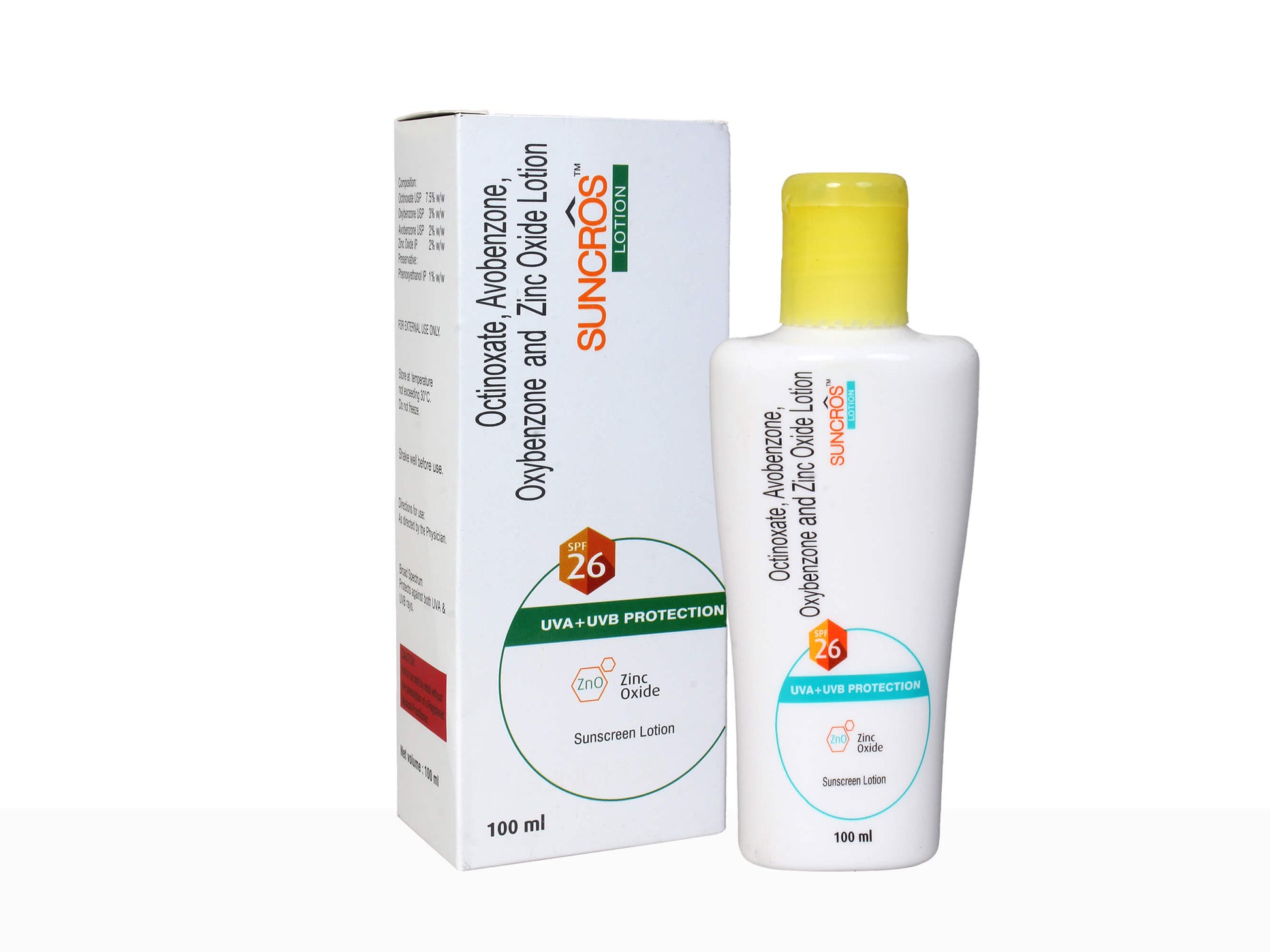 Suncros Sunscreen Lotion SPF 26 - Nibasu